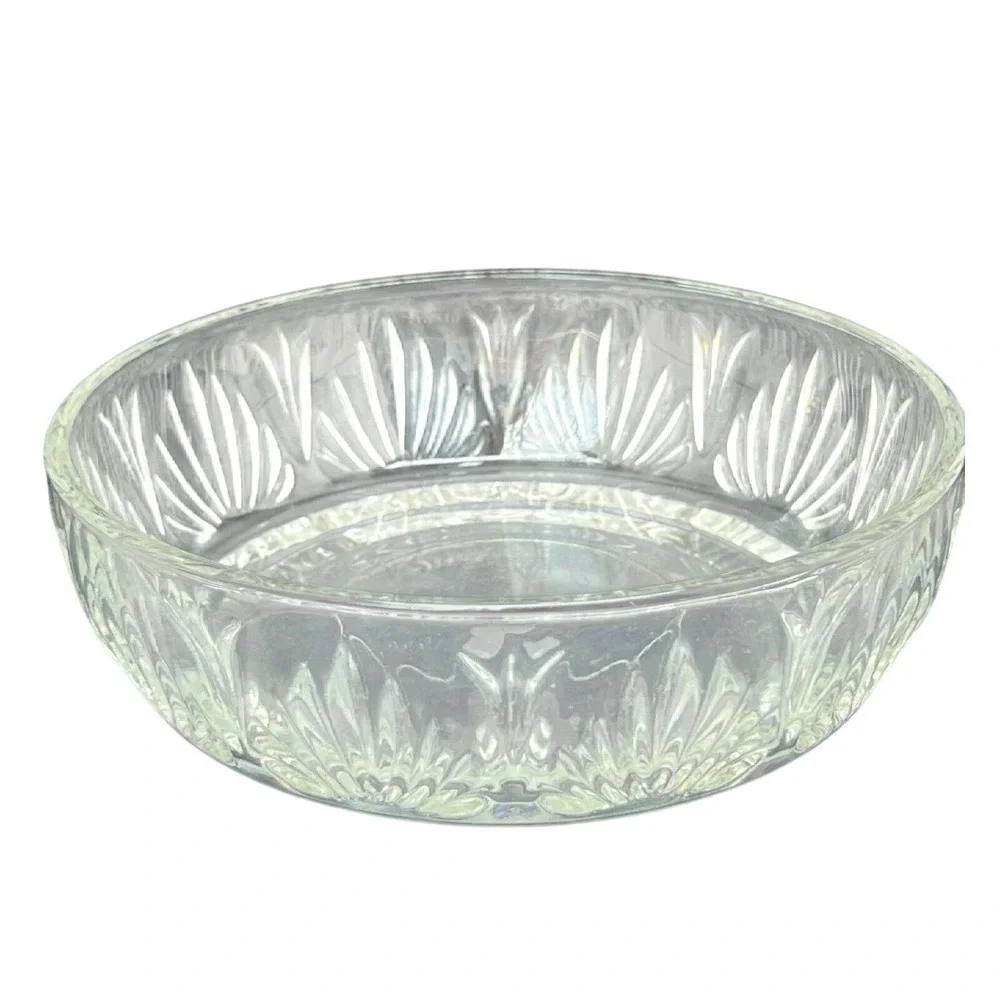 Glass Bowl Avon Fan Pattern Vintage 5 5 inch Clear Decorative Dish Home Decor